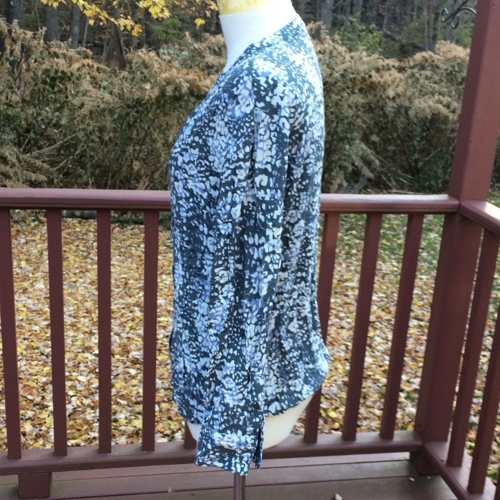 Soft Joie Xs Grey Combo Front Button Top . - image 3